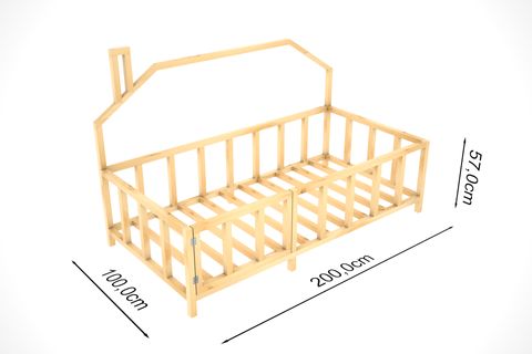 MARİA MONTESSORİ KARYOLA, BEYAZ, 190X90