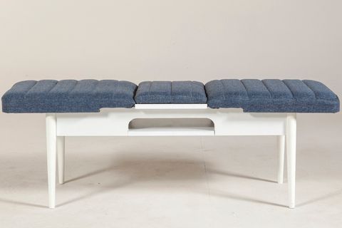 SEMBOL AÇILIR BENCH, BEYAZ LACİVERT