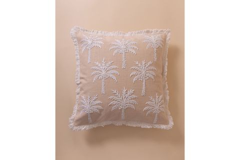 THE MİA TROPİKAL PALMİYE DESENLİ KIRLENT, PUDRA 45X45 CM