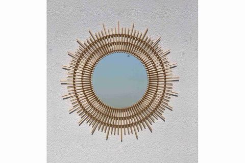 RATTAN AYNA, 90X90