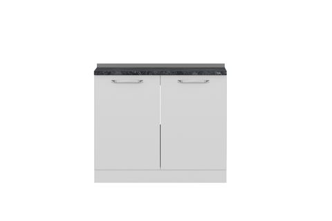 MİNAR 100 CM MUTFAK DOLABI BEYAZ 100-B2-ALT MODÜL