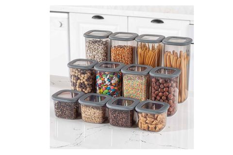 COLONY KARE SAKLAMA KABI ÜÇLÜ SET, GRİ