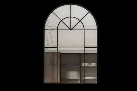 LUKKA METAL ÇERÇEVELİ AYNA, SİYAH, 120X80 CM