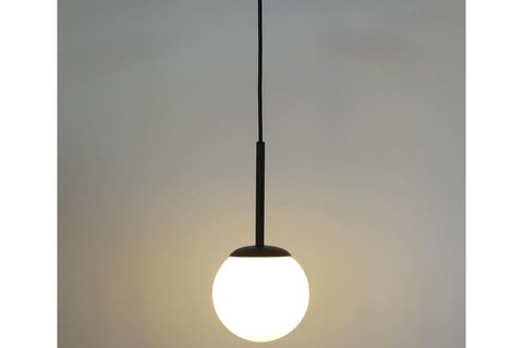 AYÇA MODERN TEKLİ CAM SARKIT SİYAH AVİZE, MA0001