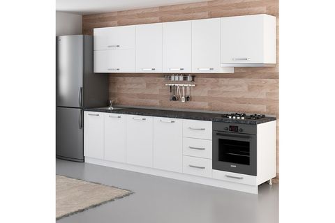 MİNAR FELİX 295 CM MUTFAK DOLABI BEYAZ 295-B8