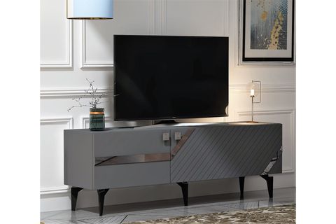 İRİS TV ÜNİTESİ, 2 KAPAKLI, ANTRASİT GÜMÜŞ