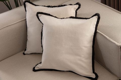 TASSEL KENAR PÜSKÜL DETAYLI KIRLENT KILIFI, İKİLİ