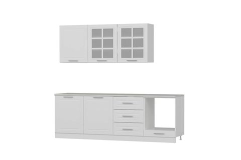 MİNAR 240 CM MEBRAN C MUTFAK DOLABI BEYAZ 240-MCB3