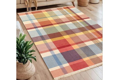 PANTONE BASKILI DOKUMA TABAN HALI, 237 YNG, 80X150  CM