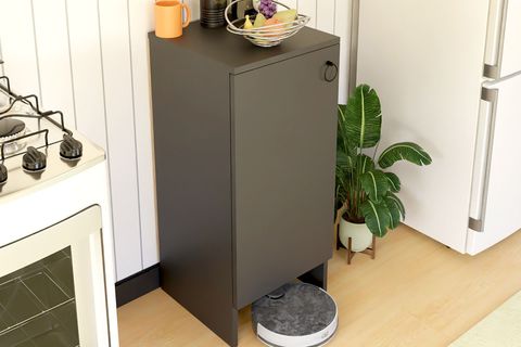 KABİ TEK KAPAKLI ÇOK AMAÇLI DOLAP, ANTRASİT