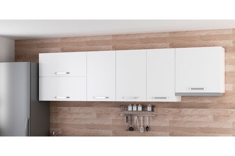 MİNAR 270 CM MUTFAK DOLABI BEYAZ 270-B8-ÜST MODÜL