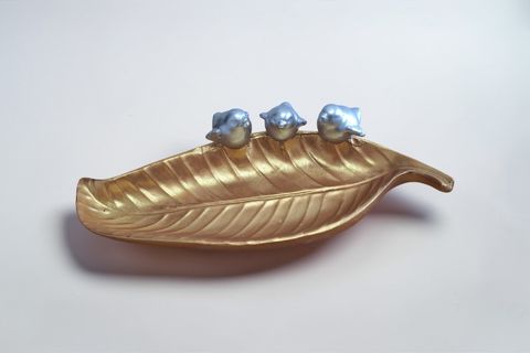 KUŞLU TABAK DEKORATİF OBJE