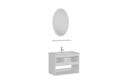VERA BANYO DOLABI 85CM AS2K1Ç 1EA1R ETJ BEYAZ ANTRASİT