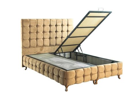 DUKE LUX BAZA BAŞLIK VE YATAK SETİ, BEJ, 160X200