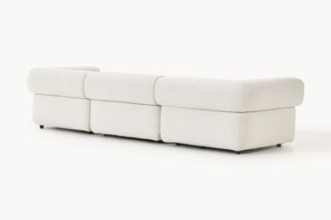 ALBA BUKLE MODÜLER ÜÇLÜ KOLTUK, BEYAZ