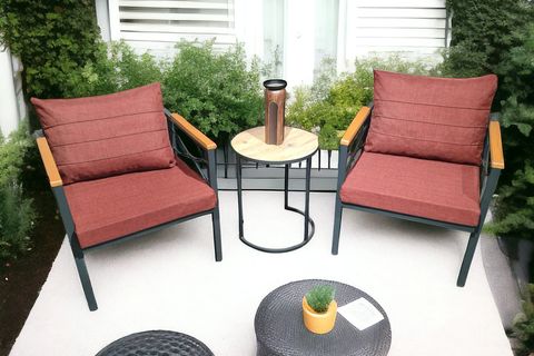 RÜYA BAHÇE BALKON TAKIMI, 1+1, BORDO