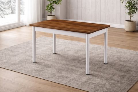 SMART MASA VE SMART SANDALYE TAKIMI, CEVİZ BEYAZ, 110X70