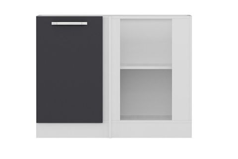 MİNAR MUTFAK DOLABI ALT MODÜL, ANTRASİT BEYAZ
