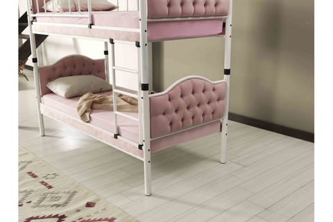 ARGİMO MELİS ÇİFT KATLI RANZA, PEMBE, 90X200