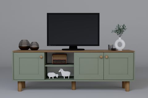 BOHEM SERİSİ TV ÜNİTESİ, NATURA  KÜL YEŞİLİ