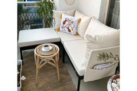 LİMNİ HOME MİNİ MULTİLOUNGE BAHÇE BALKON KOLTUĞU, KREM