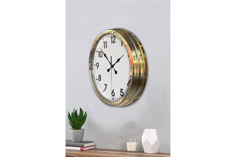 METAL GOLD STANDART DUVAR SAATİ 40 CM