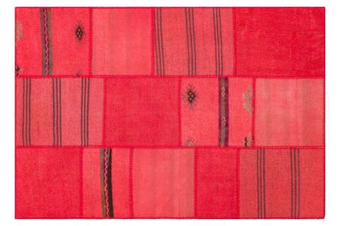 NAR ÇİÇEGİ RENGI EL DOKUMA KENDİR KİLİM 120X180