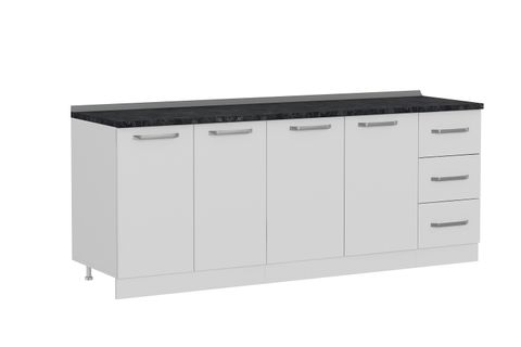 MİNAR 210 CM MUTFAK DOLABI BEYAZ 210-B2-ALT MODÜL