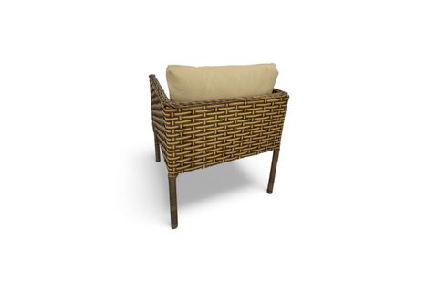 LETRA RATTAN İKİLİ BAHÇE MOBİLYASI, KAHVERENGİ