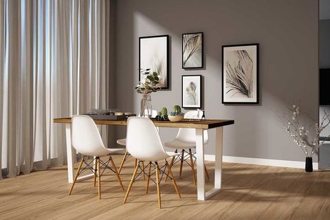 WOODESK HAYAL MASİF CEVİZ RENK 200X80 SANDALYELİ MASA TAKIMI CPT7334-200