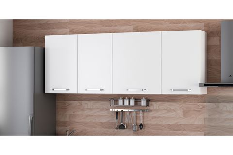 MİNAR 195 CM MUTFAK DOLABI BEYAZ 195-B1-ÜST MODÜL