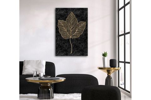 DEC-SPEC GOLD YAPRAK KABARTMALI RY-110 90X120 TABLO
