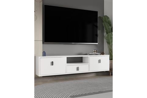 DROPDD TV SEHPASI BEYAZ GÜMÜŞ DUVARA MONTAJ, 1324DROPDD 32