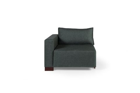 ODELLA KETEN PUFLU ÜÇLÜ KOLTUK, YEŞİL