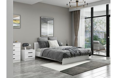 KALE210 YATAK ODASI TAKIMI, BEYAZ, 5 KAPAKLI, SET 121