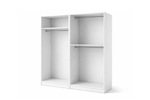 DEKOREX GARDIROP, BEYAZ, 4 KAPAKLI, MNT411