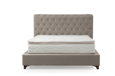 DELUXE BEJ ÇİFT KİŞİLİK BAZA+BAŞLIK+YATAK, BEJ, 150X200