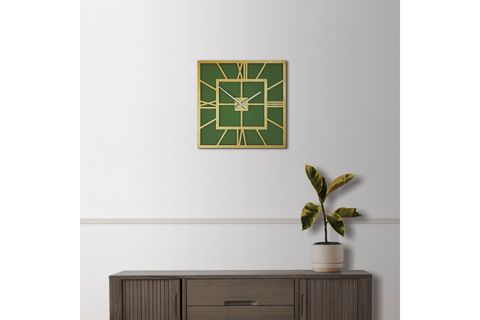 BÜYÜK BOY KARE DEKORATİF DUVAR SAATİ