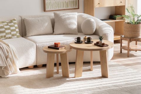 GİRONA İKİLİ OVAL ORTA SEHPA TAKIMI, MEŞE