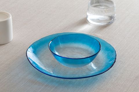 KİTCHEN ESSENTİALS ALTHEA CAM KASE 15 CM, MAVİ