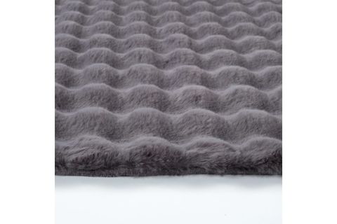 DARCİO BUBBLE YUMUŞAK DOKULU POST HALI, OVAL, ANTRASİT, 50X80