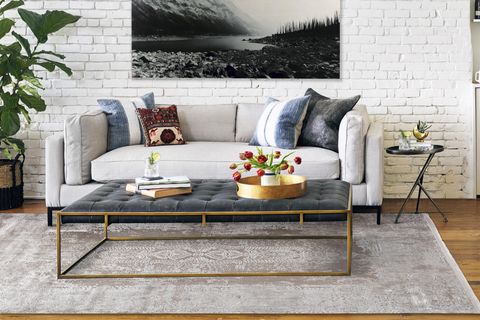 ATLAS HALI FRAPE FP11A KAHVE KREM MODERN SALON HALISI 80X300