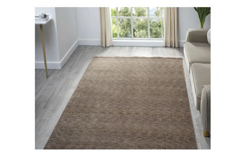 VERA SERİSİ DOKUMA MAKİNE HALISI, KAHVE, 80X350