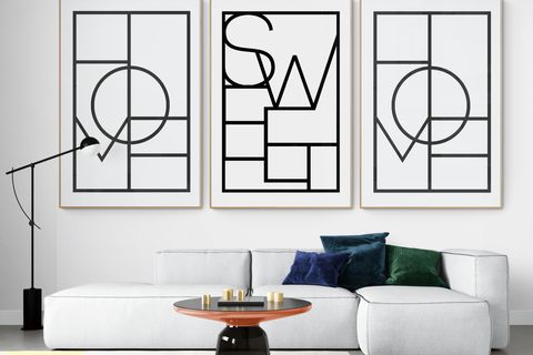 HOME SWEET HOME NATURAL ÇERÇEVE TABLO SETİ 21X30
