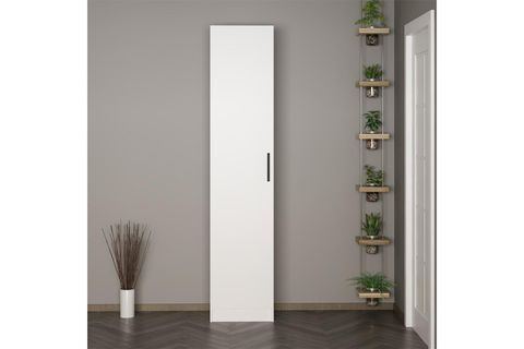KALE 210 CM 1 KAPAKLI 1B RAF PORTMANTO, BEYAZ