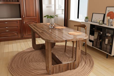 GİVAYO WOOD'S FLAMİNGO YEMEK MASASI, CEVİZ, 170X80