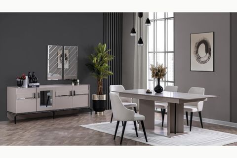 SAFİR YEMEK ODASI TAKIMI, KUMSAL SİYAH