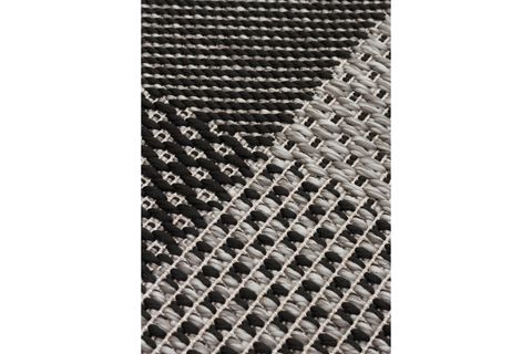 ARVEN 01 SİYAH GRİ SİSAL MODERN HALI, 80X150