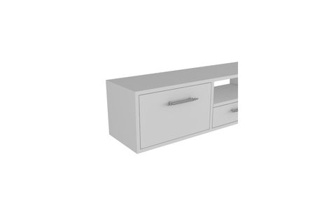 DROPDD TV SEHPASI, BEYAZ GÜMÜŞ DUVARA MONTAJ, 1331DROPDD 128