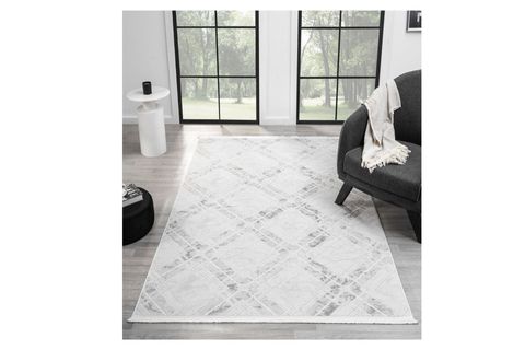 ASPENDOS AKRİLİK DOKUMA MAKİNE HALISI, 100X150, GRİ, 5117